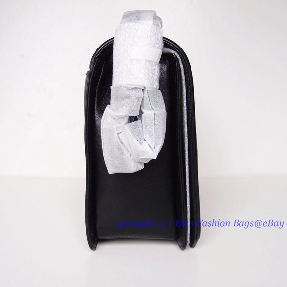 NWT Rebecca Minkoff Chevron Jumbo Quilted Leather Shoulder Bag BLACK BLACK AUTH! - Picture 10 of 14